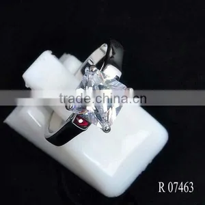 Wholesale 925 Silver Clear Diamond Gold Plated Couple Jewelry thumbnail-1