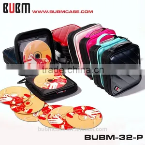Fashion 32 Capacity PU Leather Cover CD Case DVD Case Car Disc Case thumbnail-1
