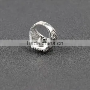 Black Stone Good Quality Italian Style Jewellery Gay Men Ring thumbnail-4