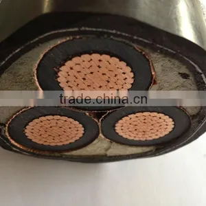 11KV 3c 300mm2 185mm2 150mm2 STA Armoured XLPE Insulation High Voltage Power Cable thumbnail-1