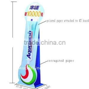 Corrugated Paper Advertising Billboard Stand for Toothpaste thumbnail-1