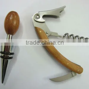 Bamboo Wine Opener,wine Stopper,,wine Tools thumbnail-1