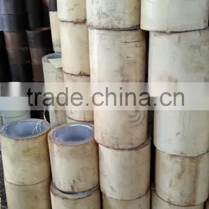 White Soft Rubber Roller for Rice Mill on Aluminium Drum thumbnail-3