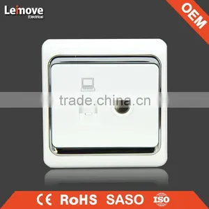 European and Classic Data and TV Outlet Wall Socket for Computor and TV thumbnail-1