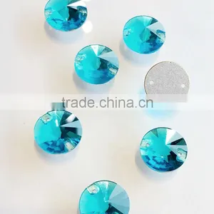 Rivoli Rhinestones for Sewing Aquamarine U3200 thumbnail-1