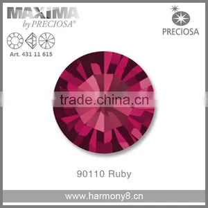 Original PRECIOSA MC Chaton Maxima, Ruby Point Back Rhinetsone thumbnail-1
