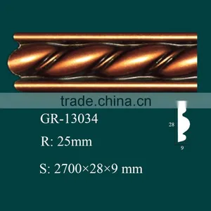 Good Quality European- Style Decorative PU Carved Crown Moulding for Ceiling thumbnail-3