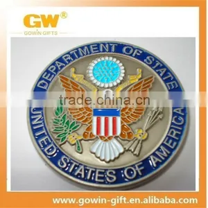 Custom Souvenir Engraved Metal Fake Gold Coin thumbnail-2
