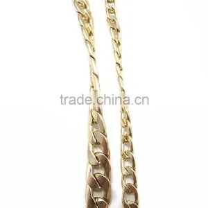 Gold Metal Flat Link Decorative Chain thumbnail-3