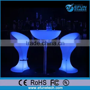 Outdoor/indoor Led Cocktail Table and Chair,high Top Bar Tables and Chairs thumbnail-1