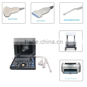 CE Approved Laptop Ultrasound Scanner With 3.5Mhz Multi-frequency Convex Probe RUS-9000E2 thumbnail-1