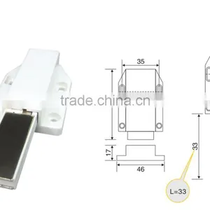 Furniture Push to Open Latch System Door Catch Magnetic Catch Cabinet Catch thumbnail-2