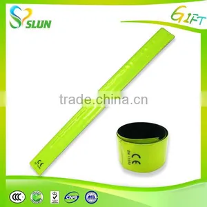 Promotion Customized Silicone Slap Bracelet Reflective Slap Band With Steel Spring thumbnail-4
