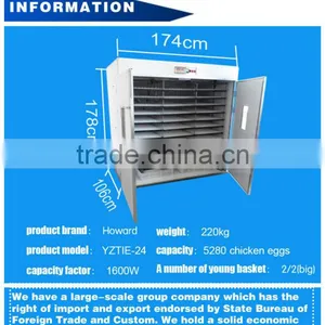 2017 Best Price Full Automatic Used Chicken Egg Incubator for Sale Chicken Egg Incubator YZITE-24 thumbnail-3