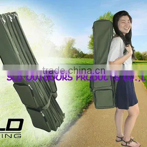 Oxford Fabric Fishing Rod Holdall Fishing Bag With 3 Department 1.2M thumbnail-3