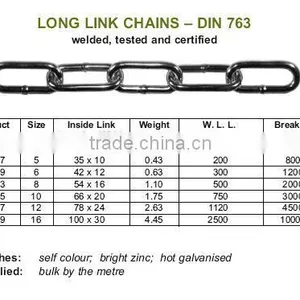 Din763 Long Link Chain thumbnail-1