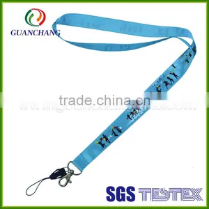 Promotion Hot Topic Good Quality Satin Ribbon Lanyards Wholesale thumbnail-1