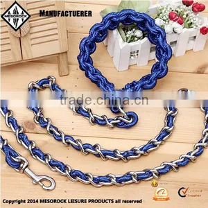 Pet Products Wholesale Nylon & Mental Hand Frees Dog Leash and Collar thumbnail-1