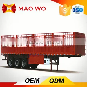 3 Axle High Quality Gooseneck Fence Cargo Transport Stake Semi Trailer thumbnail-1