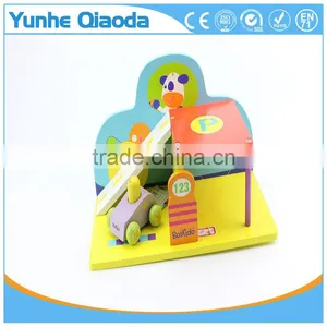 Early Learning Wooden Play Toys the Parking With a Min Car thumbnail-3