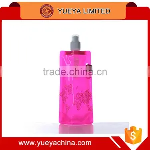 Environmental Foldable Portable 500ml Sport Water Bottle Cup Bag for Hiking thumbnail-1