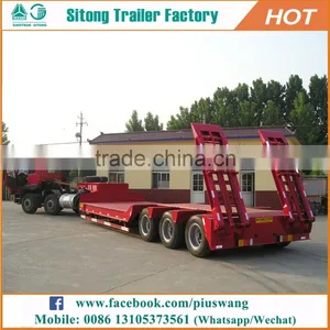 Competitive Price Truck Trailer 100 Ton 120 Tons Heavy Duty Low Bed Trailer For Sale thumbnail-4