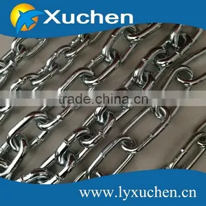 Din5685C Standard Galvanized Mild Steel Long Link Chain thumbnail-1