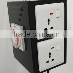 4/6/8 Outlets UK Light Contractor Timer With Two Input Plugs thumbnail-2