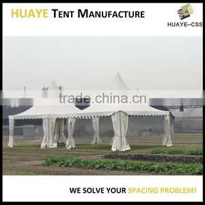 3X3m White Pvc Cheap Chinese Pagoda Party Event Tents thumbnail-4
