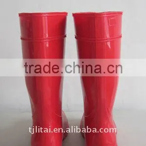 Custom Logo Fashion Sexy Pvc Transparent Rain Boots Wholesale thumbnail-3