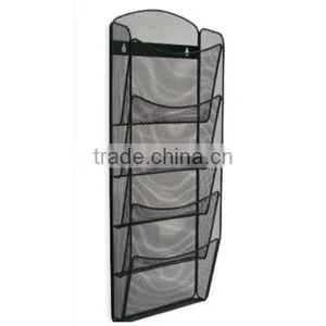 5 Tiers Wire Mesh Wall Mounted Leaflet Holder thumbnail-1