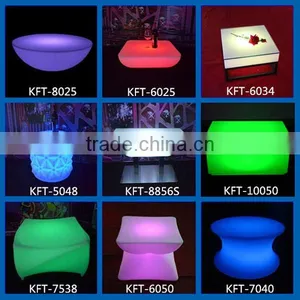 LED Lighting Plastic Coffee Table With rc Control and Battery AC Adapter Watorproof IP65 thumbnail-6