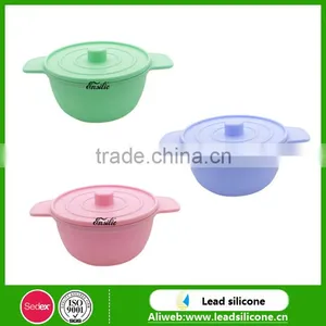 FDA Soft Silicone Baby Bowl , Eco-friendly Silicone Bowl for Baby Feeding thumbnail-1