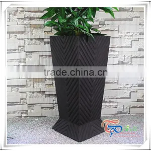 Fiberglass Manual Tall Decoration Large Pots for Planting Trees thumbnail-1