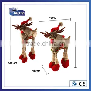 Home Decor Christmas Decoration Supplies Big Standing Deer With Retractable Legs thumbnail-2