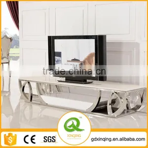 E380 Xingqing Living Room Furniture Marble Showcase Designs Mart Dubai TV Stand thumbnail-1