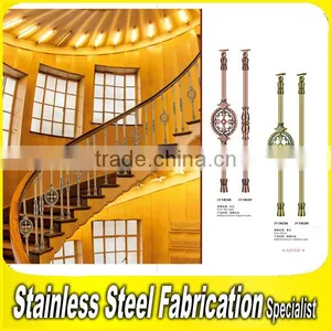 House Deck Decoration Stainless Steel Aluminum Balcony Handrail thumbnail-4
