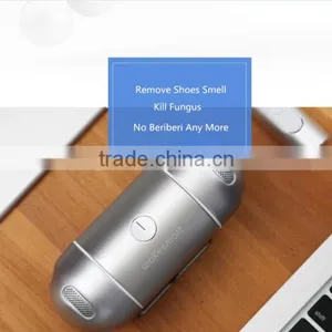 2017 New Arrival Innovative Smart Mobile APP Control Shoe Sterilizer, Mini Aluminum Capsule Design Oxygen Anion Shoe Sterilizer thumbnail-4