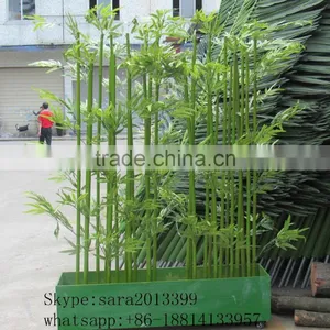 Home Garden Decoration Artificial Outdoor Green Lucky Bamboo Fake Evergreen Bamboo thumbnail-4