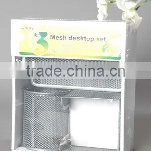 Mini Office Stationery Set (pen Holder+letter Sorter+memo Holder) thumbnail-3