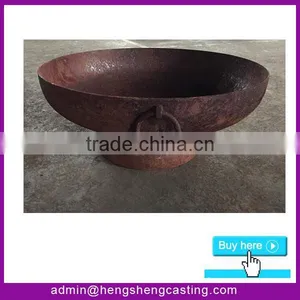 Real Flame Outdoor Steel Construction Fire Pit With Handle thumbnail-1