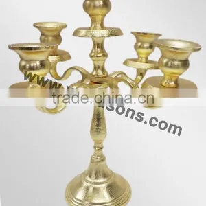 Wedding Standing Gold Plated Candelabra thumbnail-4