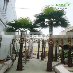 SJ2017200008 Hot Sale Outdoor Decorative Artificial Washington Plastic Palm Tree uv Anti thumbnail-1