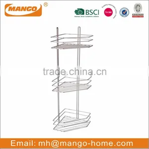 Chrome Plating Metal Wire Bathroom Corner Shelf thumbnail-3