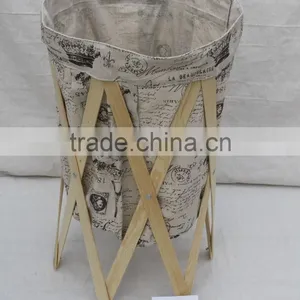 Wooden Laundry Basket thumbnail-1