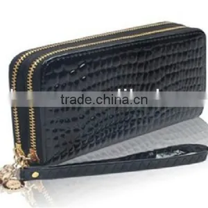 Ladies' Croco Fashion PU Leather Wallet thumbnail-2