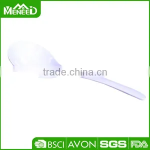 5 Star Hotel Chlear White Melamine Soup Ladle, Food Safety Bulk Chinese Plastic Soup Spoon thumbnail-1