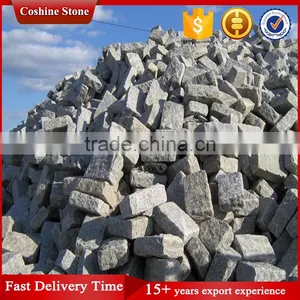 Grey White Granite Cobble Paving Stone thumbnail-1