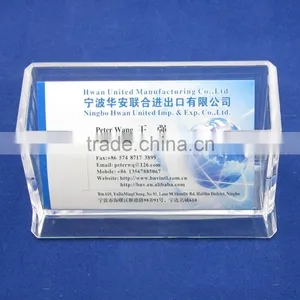 Hot Selling Transparent Plastic Desktop Name Card Holder thumbnail-1
