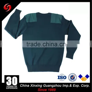 Mens Army Knitted Wool Pullover Military Sweater With Pocket thumbnail-2